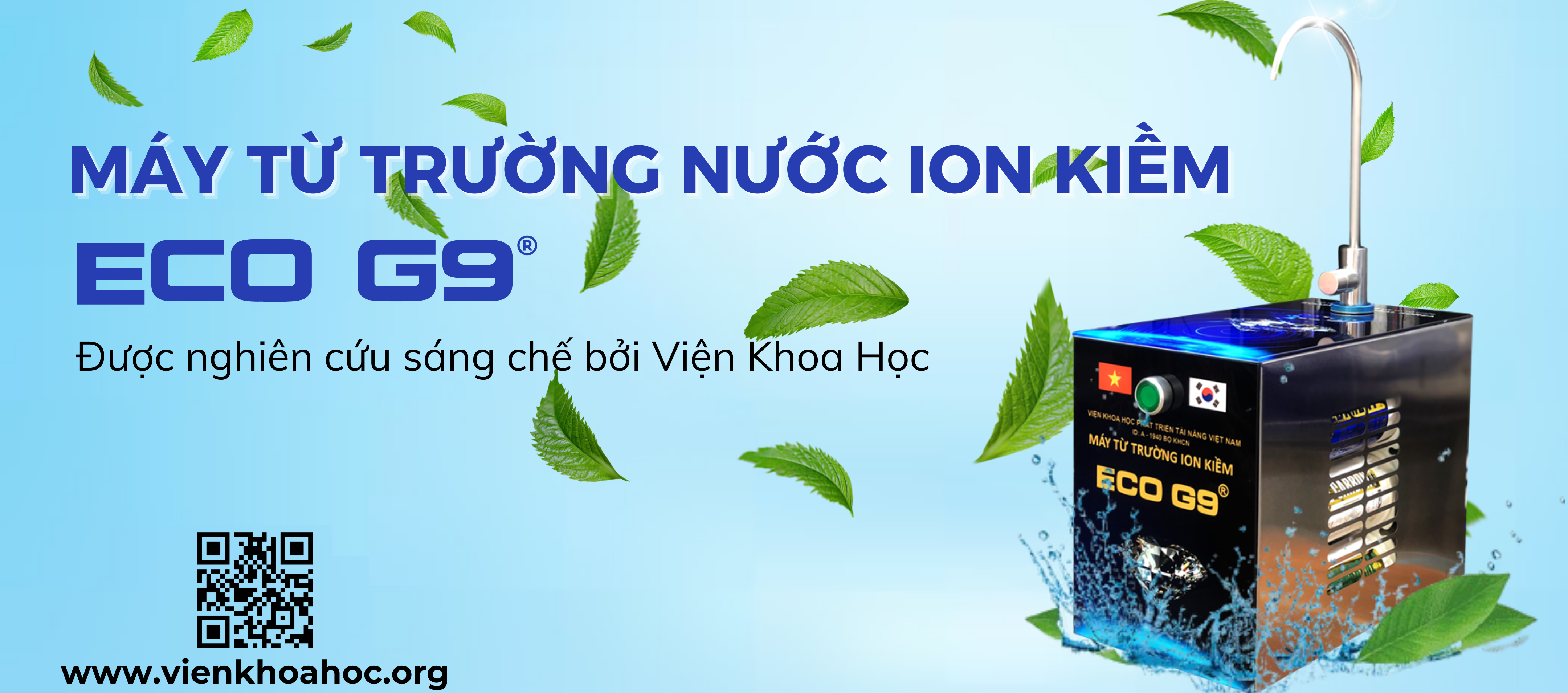 Máy nước từ trường ion kiềm eco g9