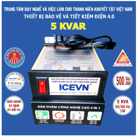 ICEVN - Thiết bị bảo vệ và tiết kiệm điện 5 kvar